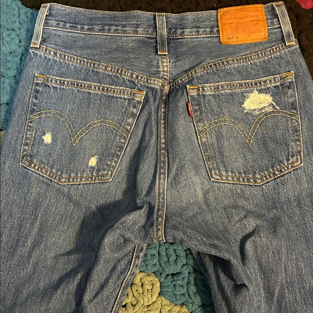 Distressed Levi’s Premium 501 S - Picture 5 of 13